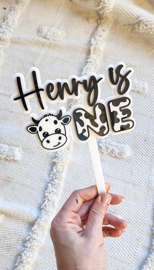 Cow Cake Topper