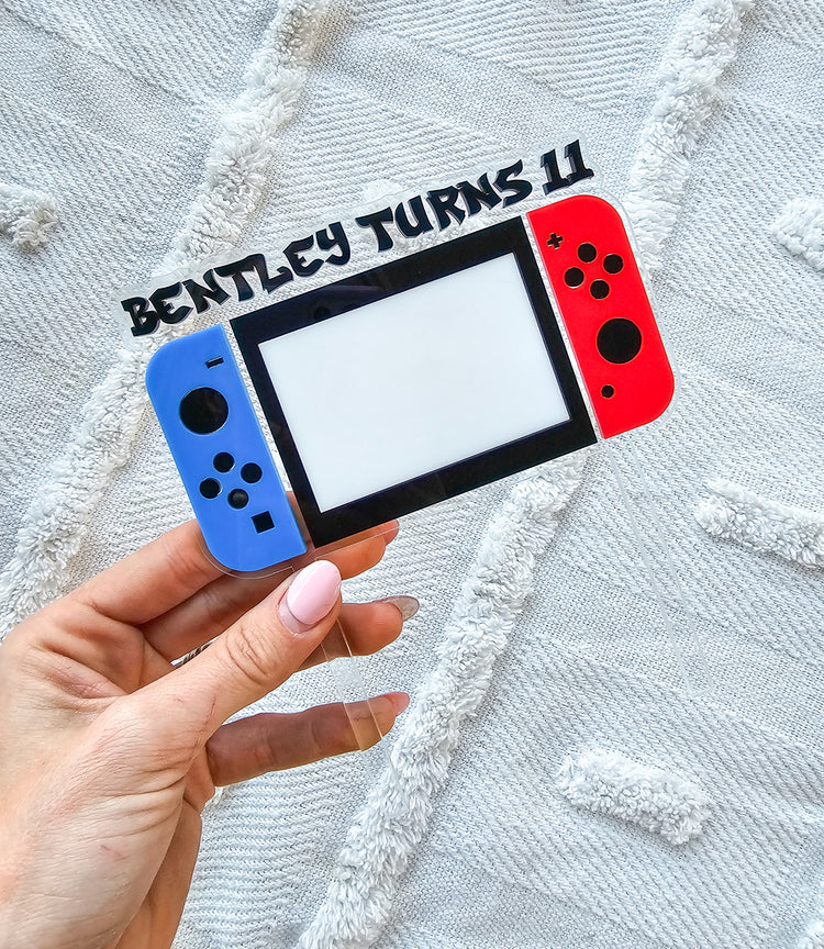 Nintendo Switch Cake Topper