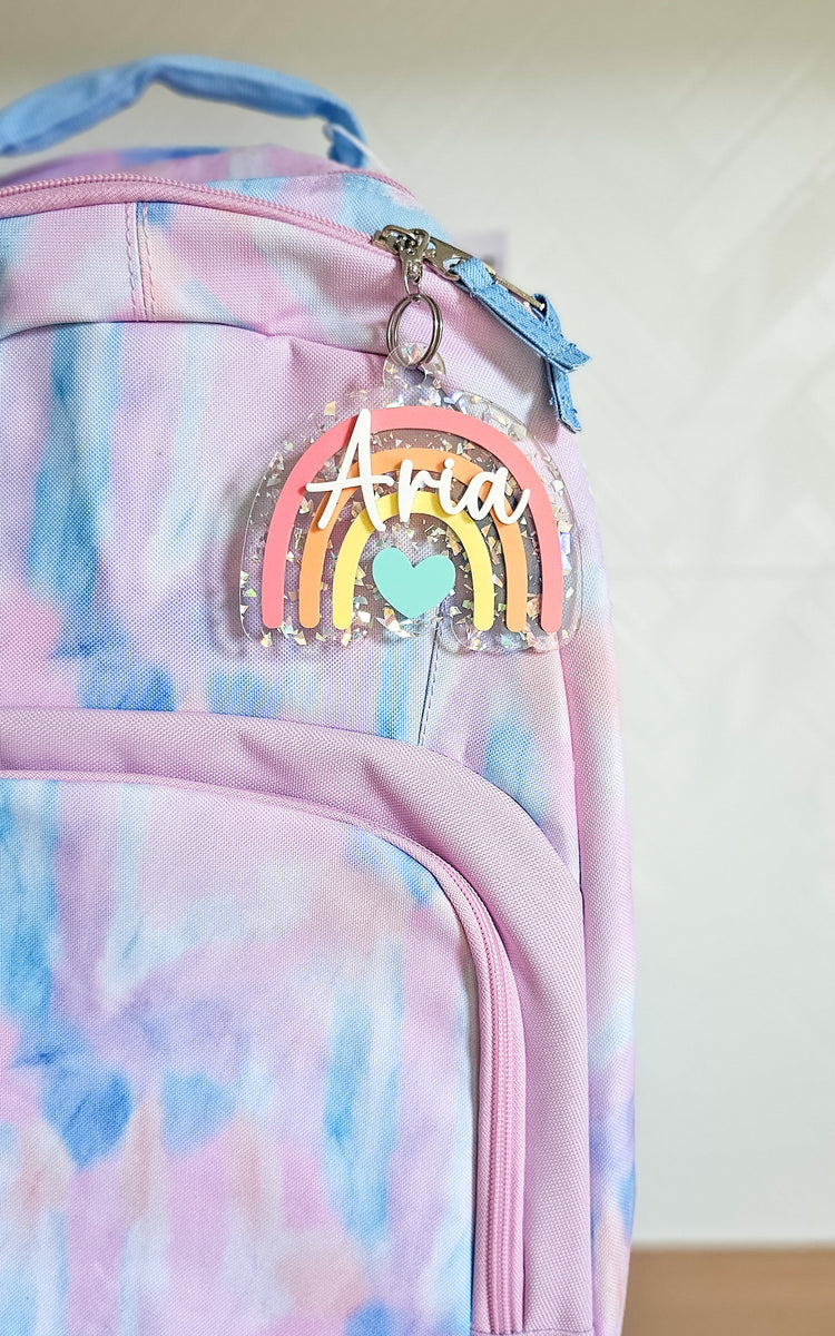 Layered Rainbow Keyring