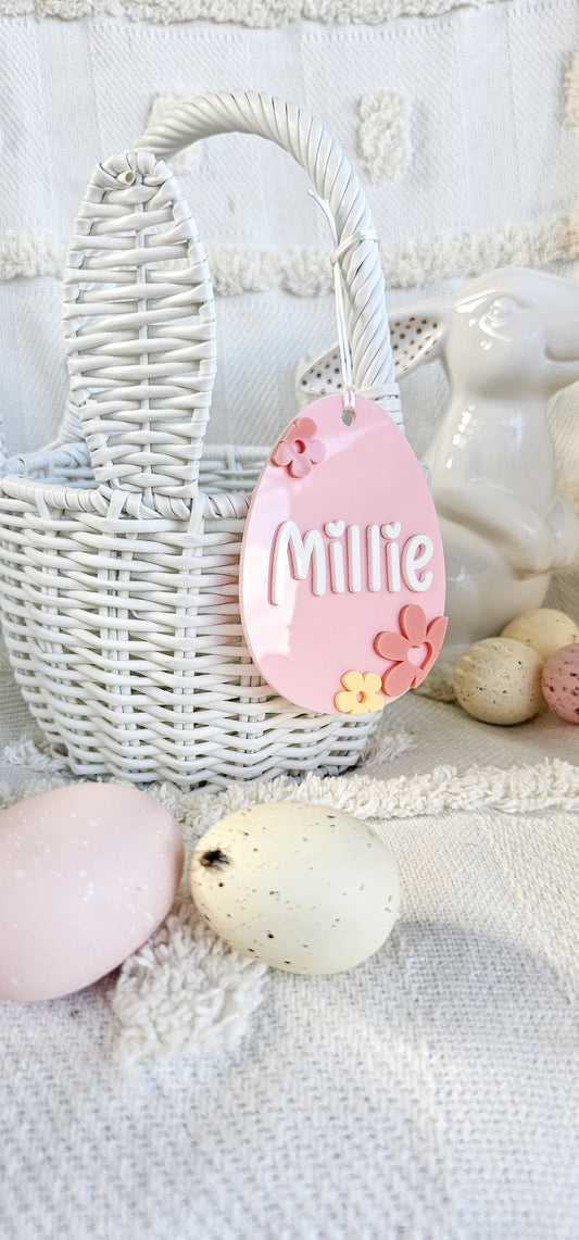 Daisy Egg Easter Tag