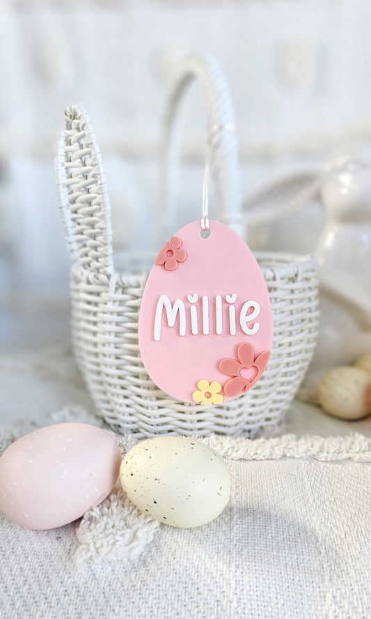 Daisy Egg Easter Tag