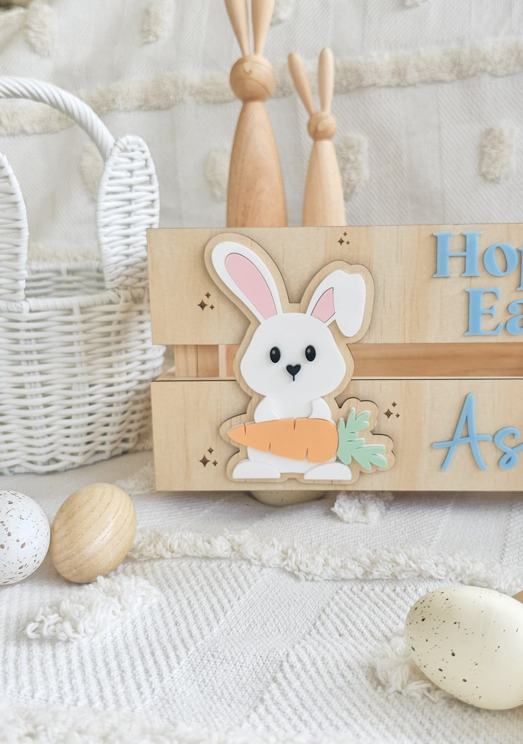 Easter Bunny Acrylic Crate
