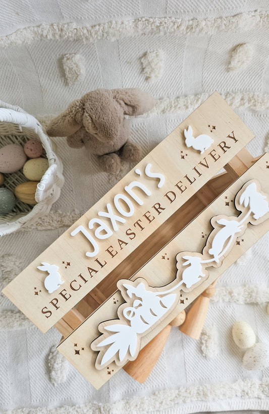 Easter Sleigh Acrylic Crate