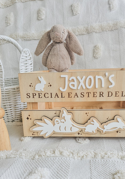 Easter Sleigh Acrylic Crate