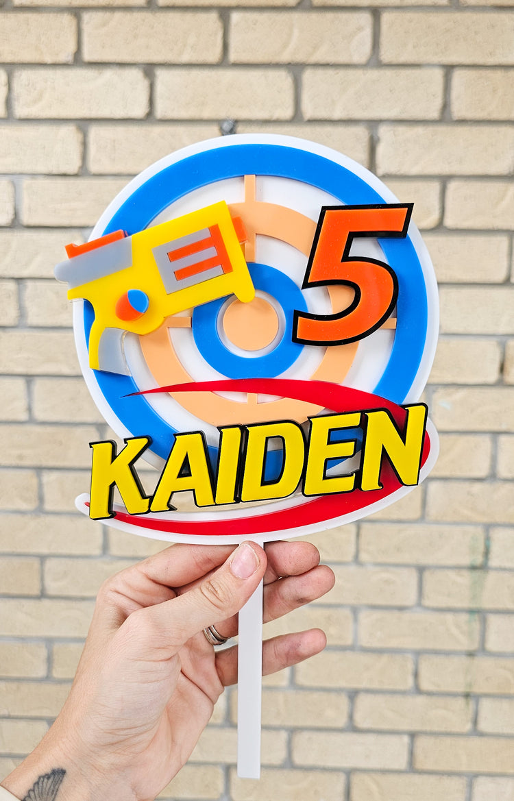 Nerf Gun Cake Topper