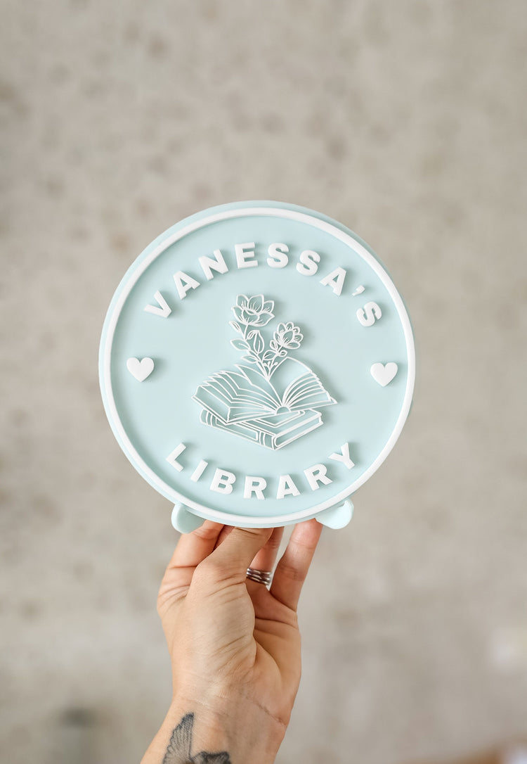 Personalised Library Plaque