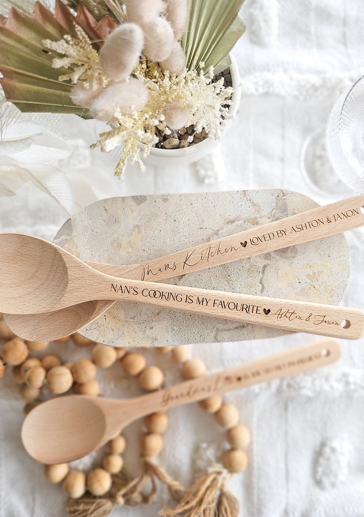 Engraved Wooden Spoon