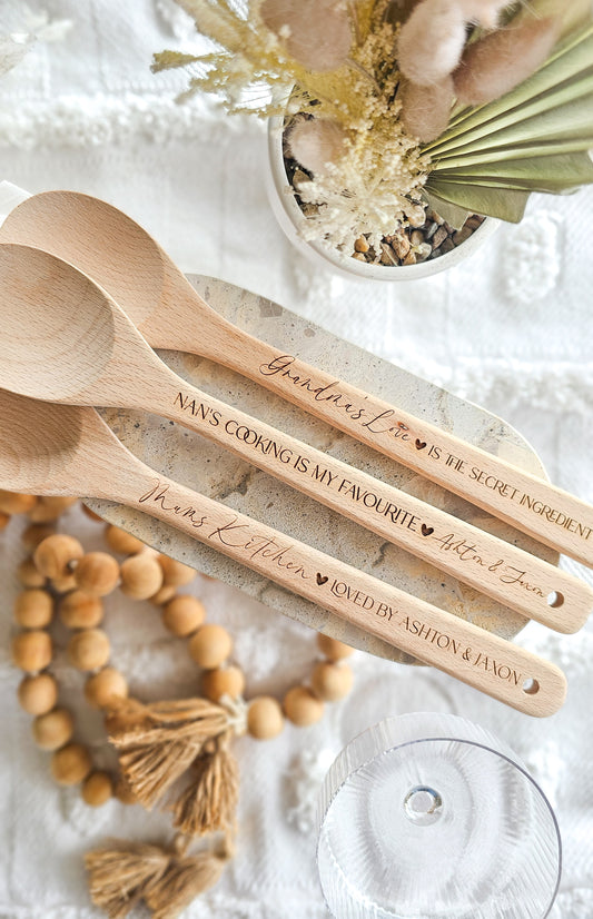 Engraved Wooden Spoon