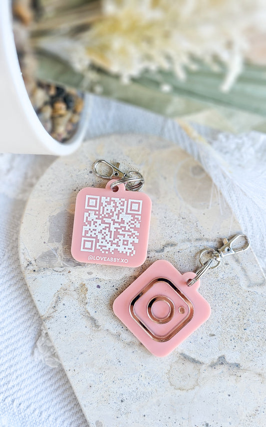 Business QR Code Keyring