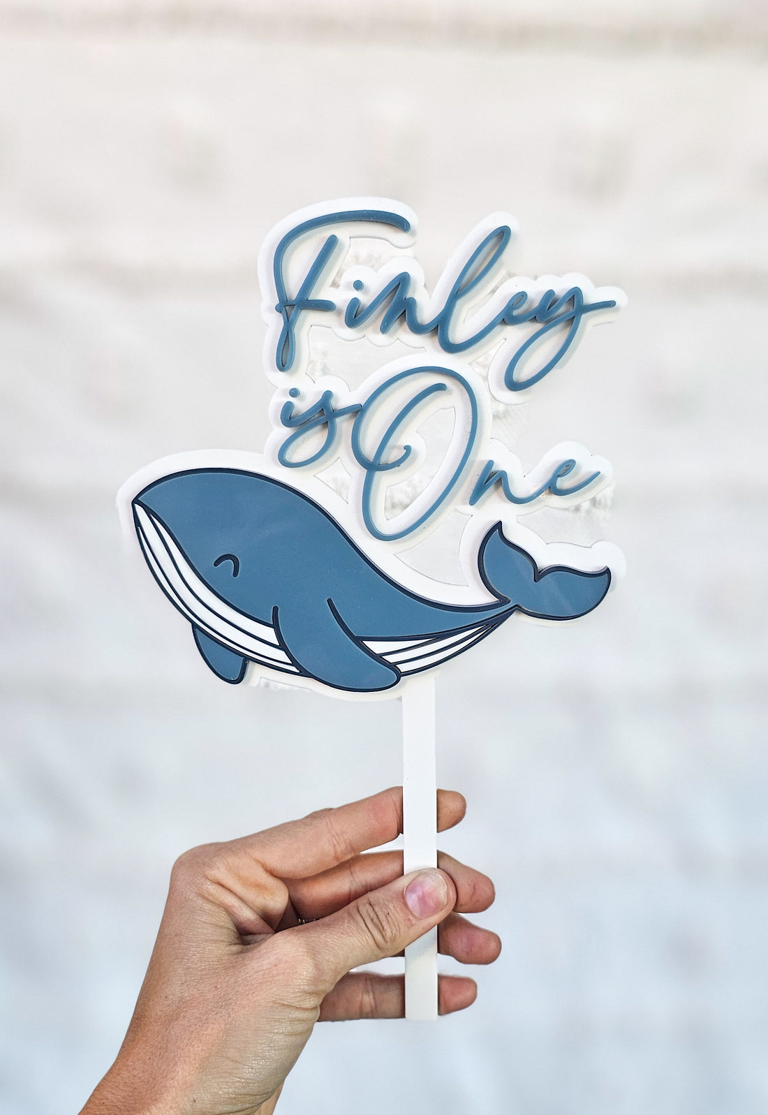 Whale Cake Topper – Love, Abby