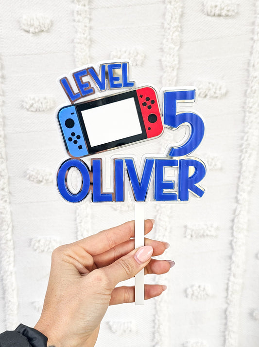 Nintendo Switch Cake Topper