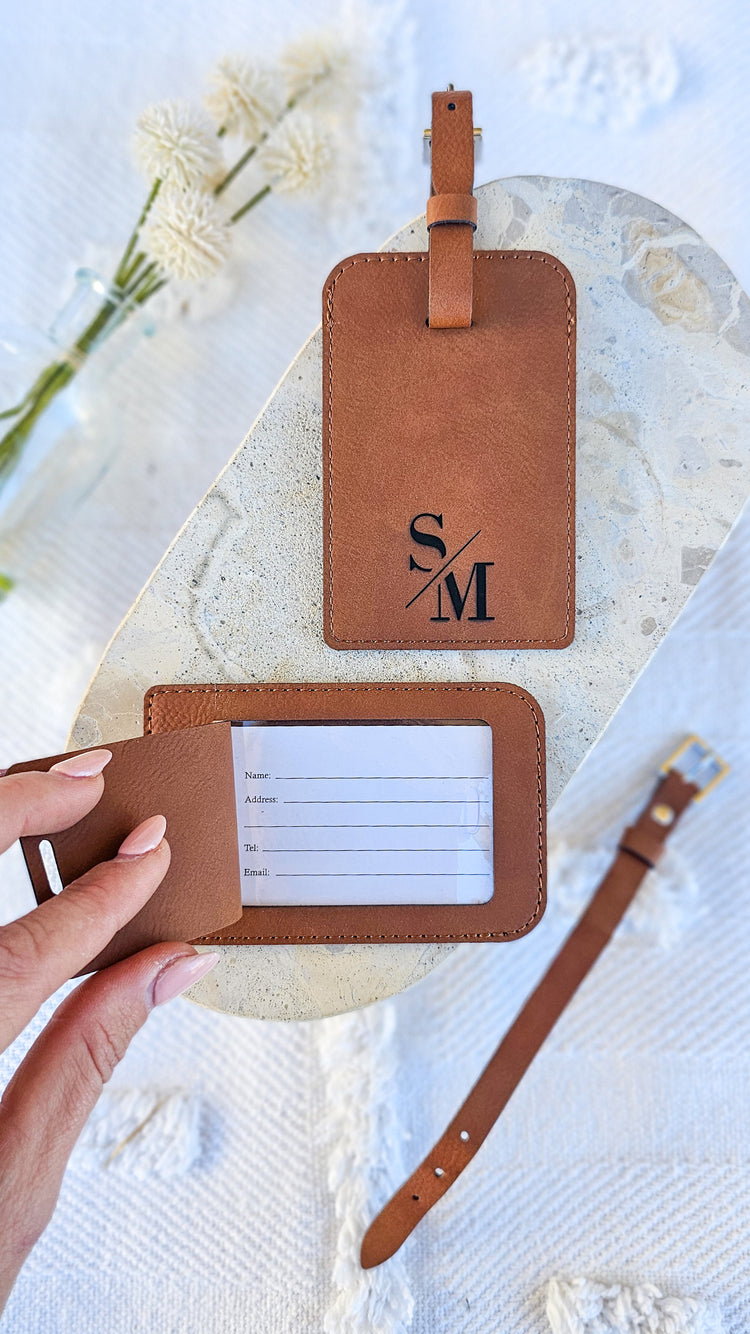 Leather Luggage Tag