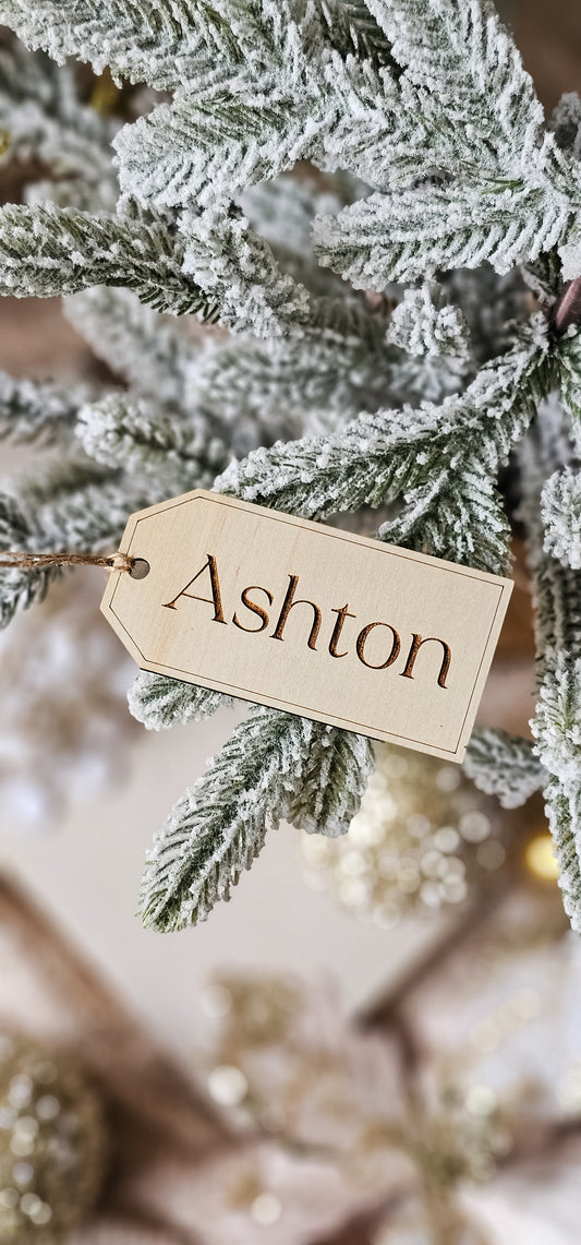 Personalised Name Stocking Tag