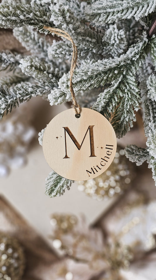 Personalised Name / Letter Stocking Tag