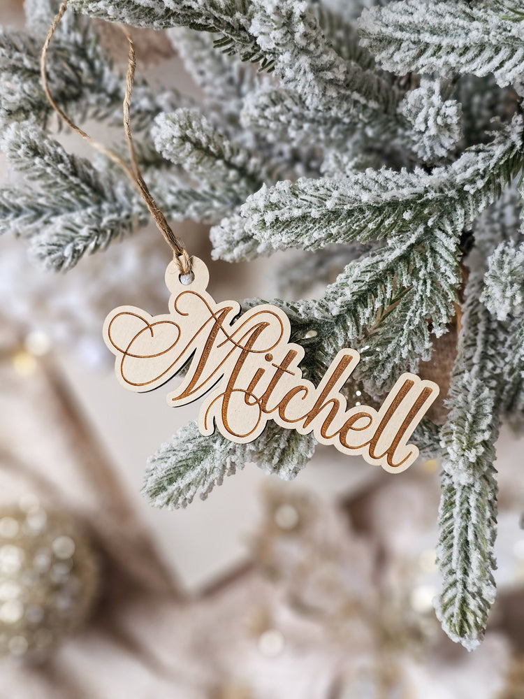 Personalised Engraved Name Stocking Tag