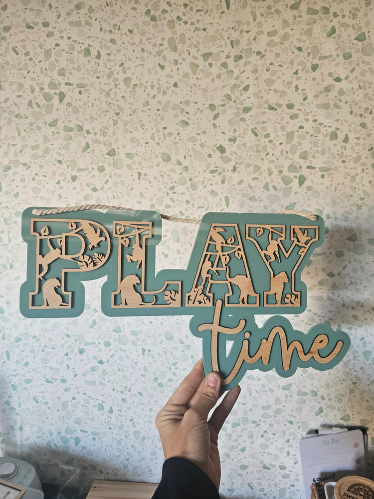 Jungle themed letter- play time