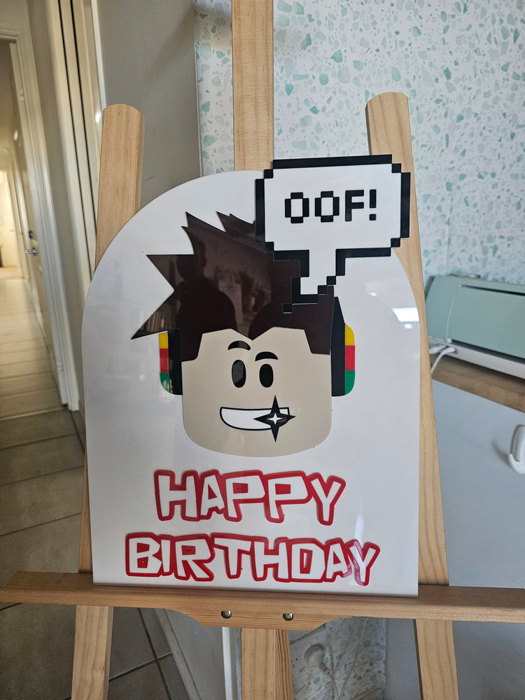 Roblox birthday sign