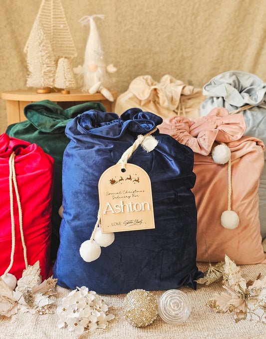 Deluxe Velvet Santa Sack- Multiple Colours (SACK ONLY)