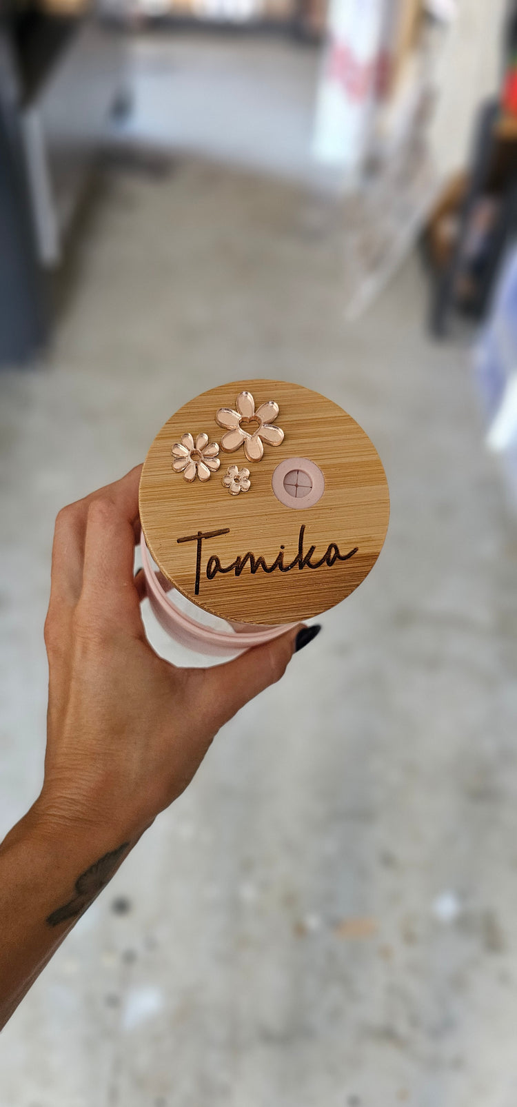 Tamika pink tumbler