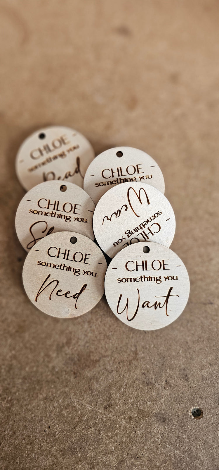 Chloe christmas meaningful tags