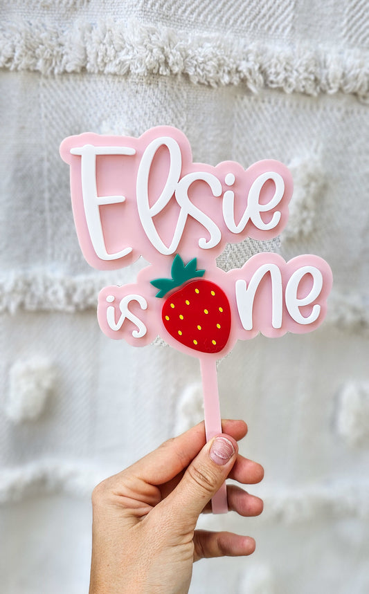 Strawberry Cake Topper
