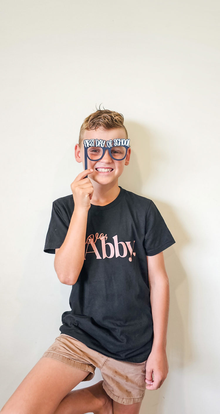 First Day of School Sunglasses Acrylic Photo Prop