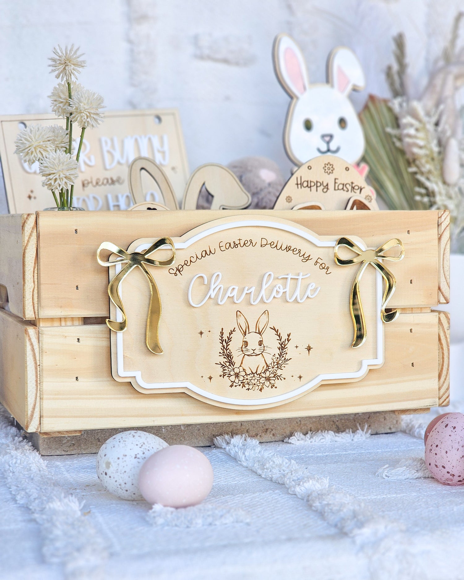Easter Crate | Bunny Bows – Love, Abby