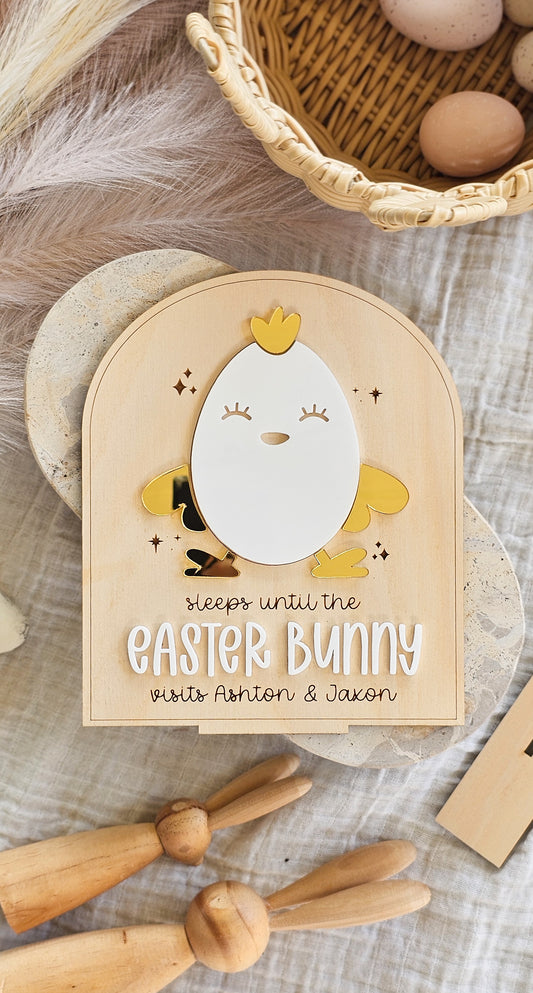 Easter Countdown | Sleeps till Easter | Chicken Egg