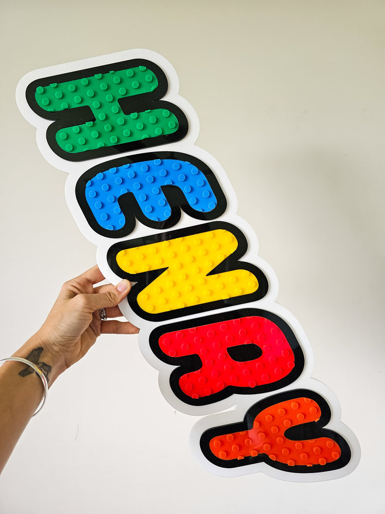 Personalised Lego Name Plaque
