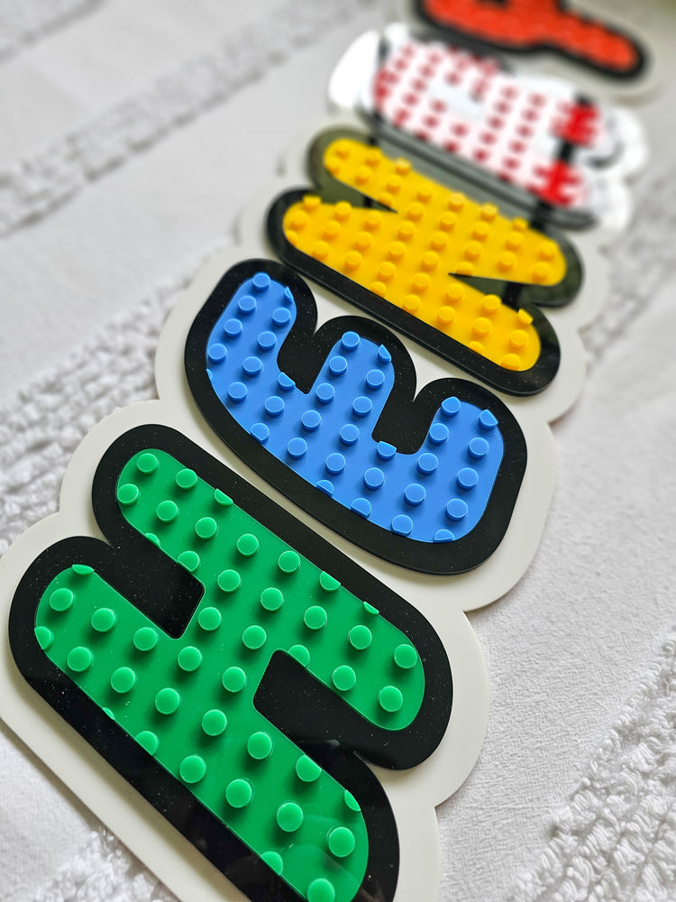 Personalised Lego Name Plaque