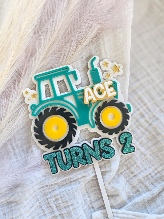 Tractor Cake Topper
