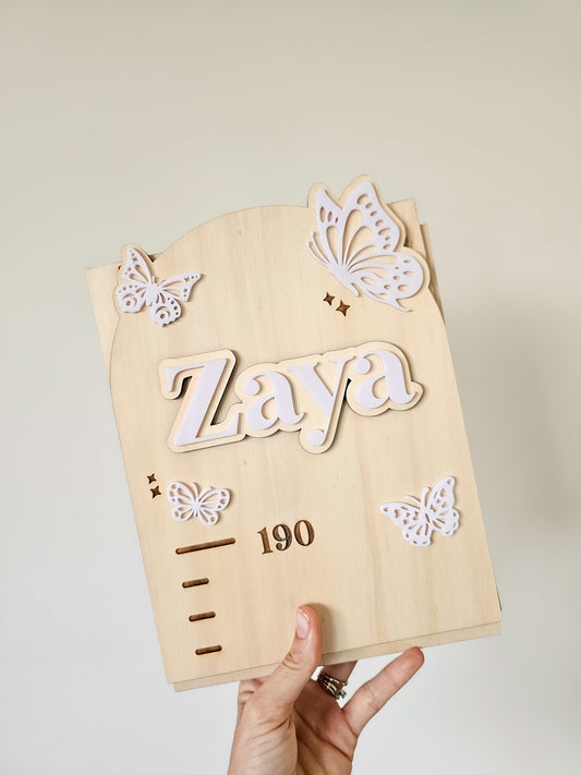 Height Growth Chart - Butterfly