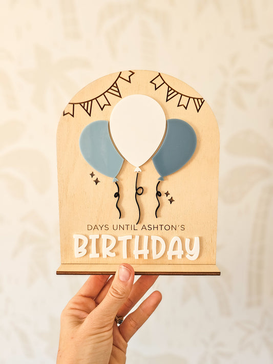 Birthday Countdown | Sleeps till Birthday plaque