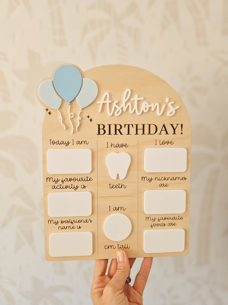 Birthday Board | Balloons