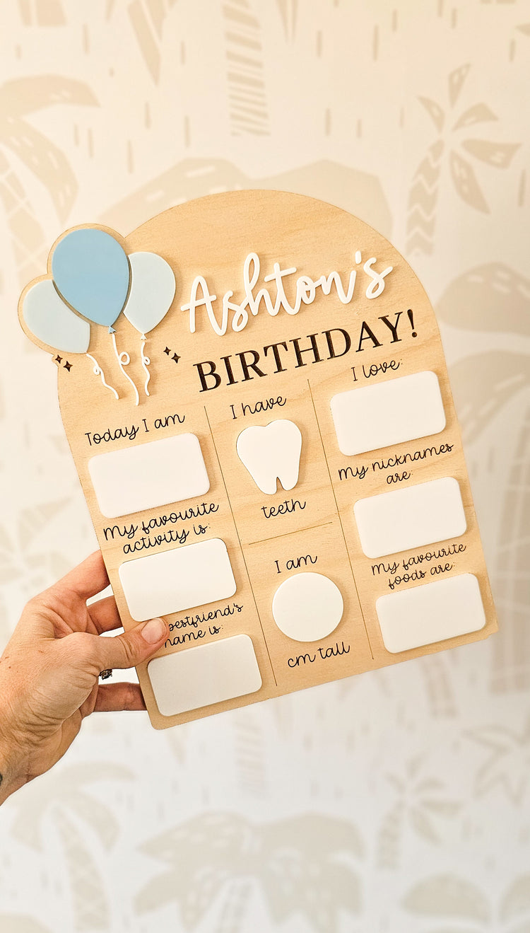 Birthday Board | Balloons