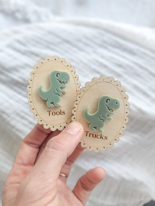 Vintage Storage Labels - Dinosaur