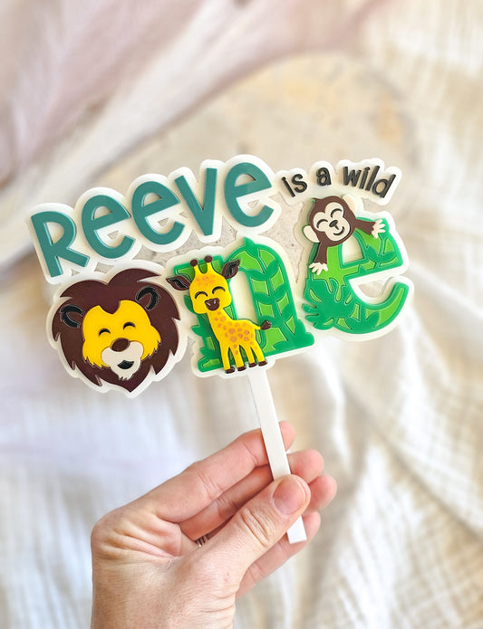 Wild One Animal Cake Topper