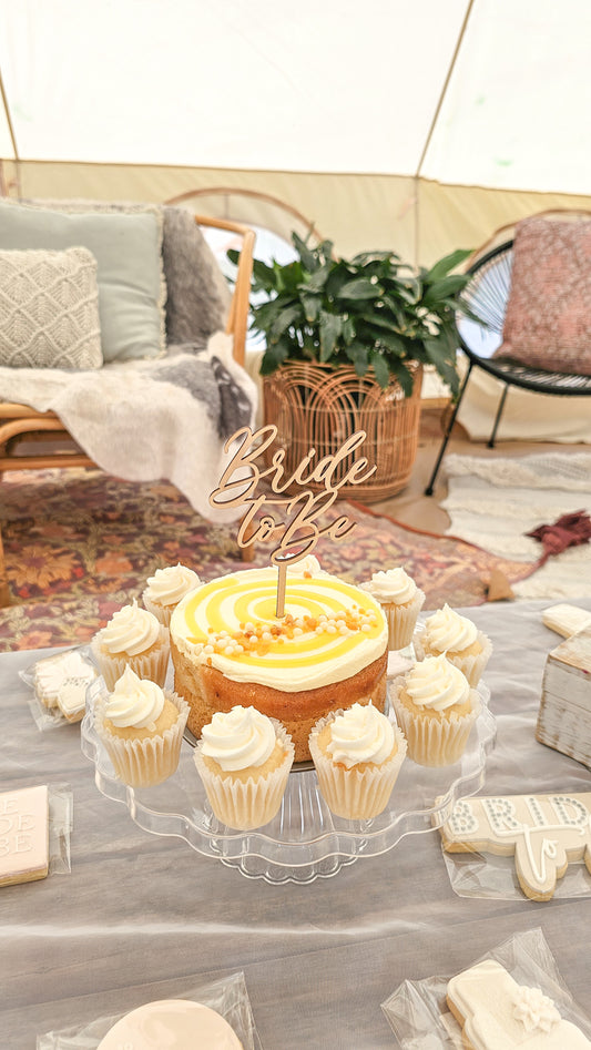 Bride to be cake topper