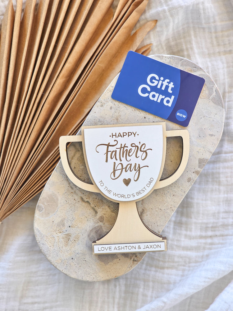 Father's Day Gift Card Holder - Trophy