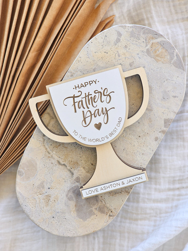 Father's Day Gift Card Holder - Trophy