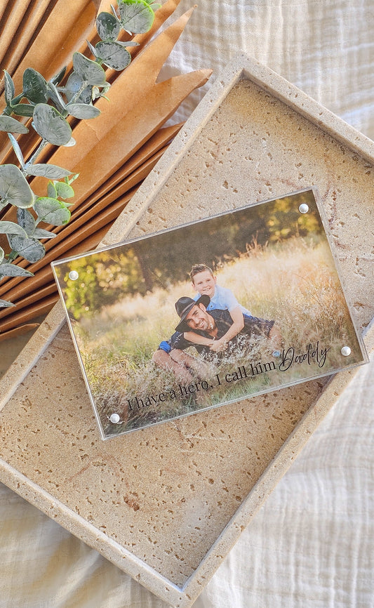 Acrylic Photo Frame - Father's Day