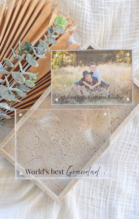 Acrylic Photo Frame - Father's Day