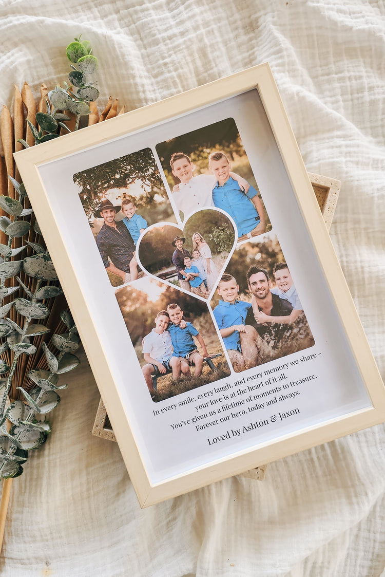 Father's Day Photo Collage Frame - Heart Centre