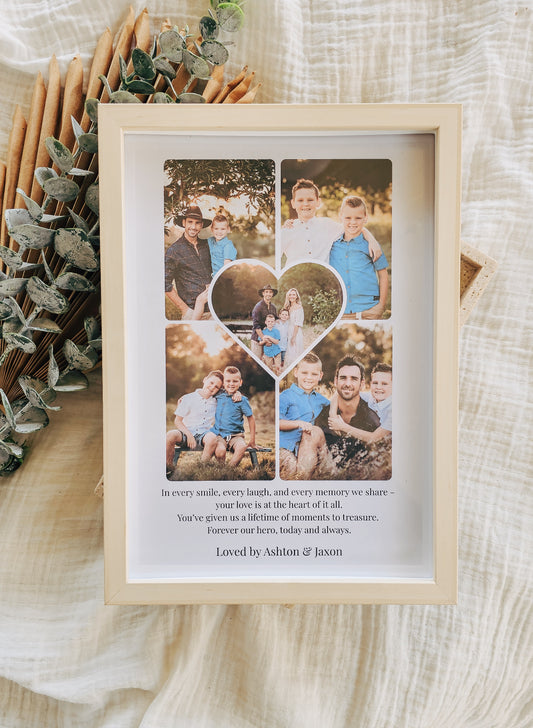 Father's Day Photo Collage Frame - Heart Centre