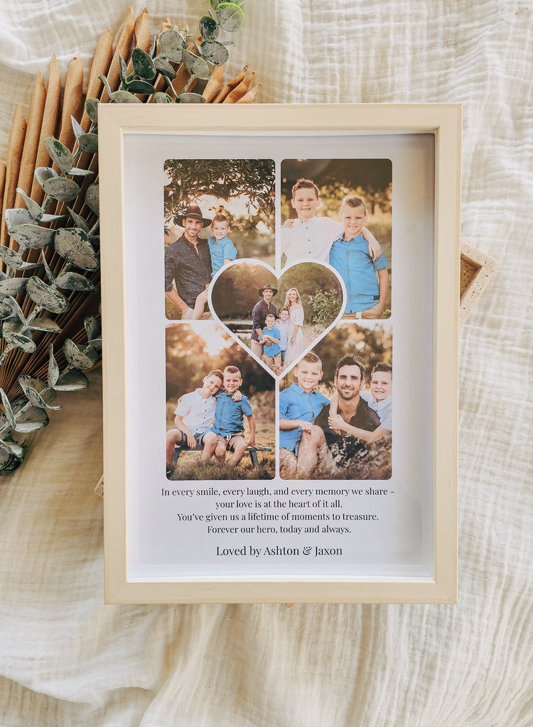 Father's Day Photo Collage Frame - Heart Centre