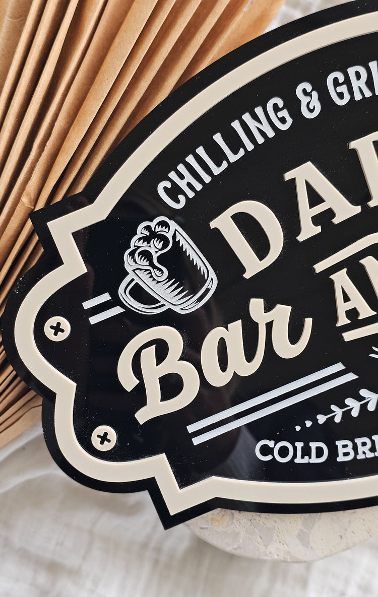 Father's Day Bar & Grill Sign