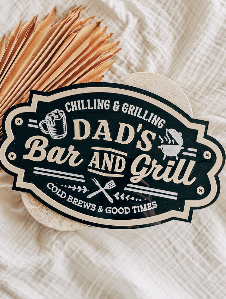 Father's Day Bar & Grill Sign