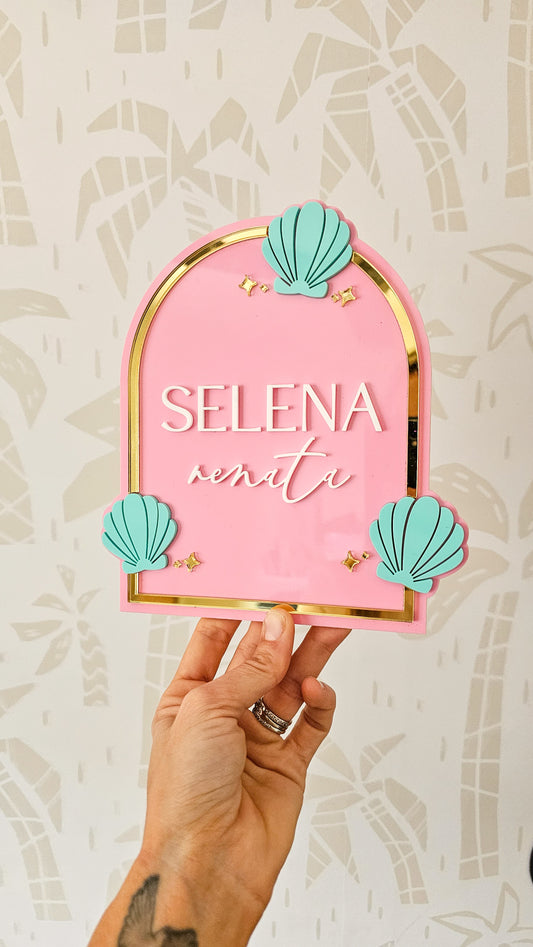 Seashell Name Plaque