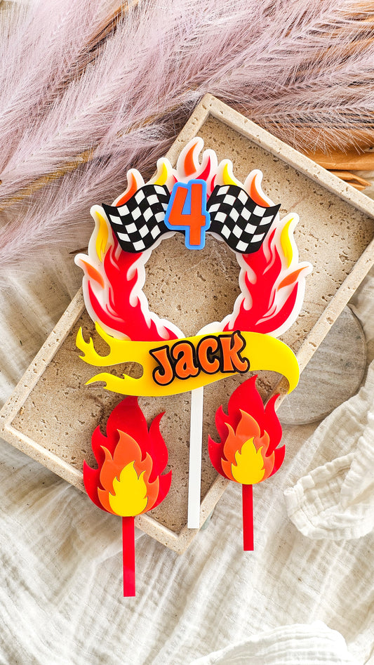 Ring of Fire / Racing Cake Topper