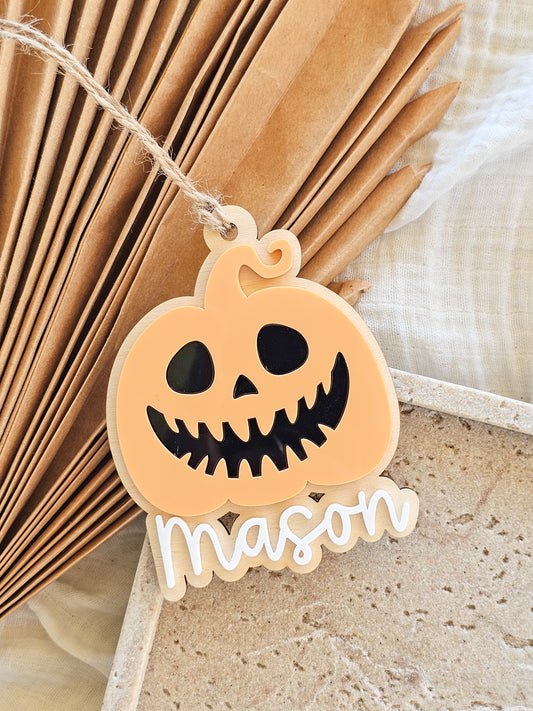 Scary Pumpkin Halloween Tag